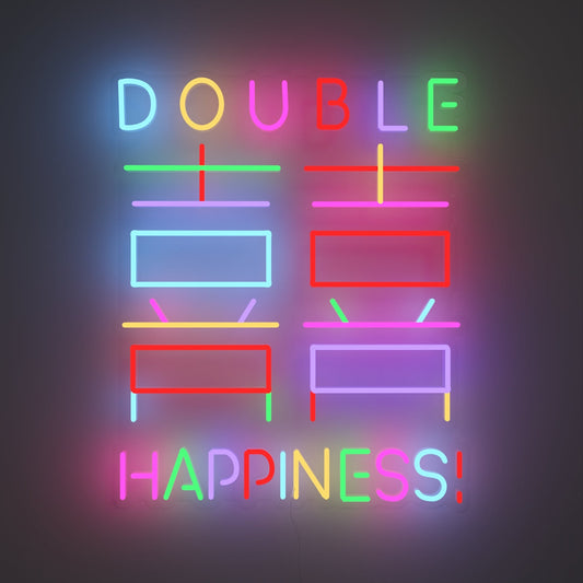 Double Happiness by Emily Eldridge - Neon Tabela - Neonbir