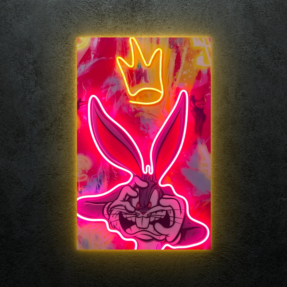 Exclusive Bugs Bunny Neon Tablo