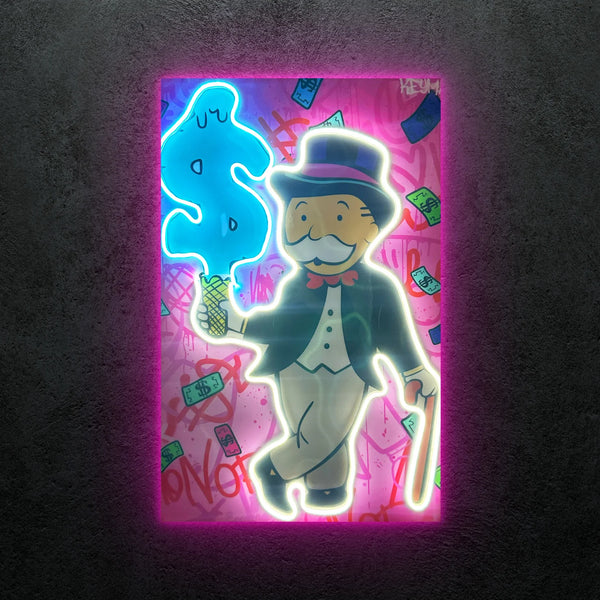 Exclusive Monopoly Neon Tablo