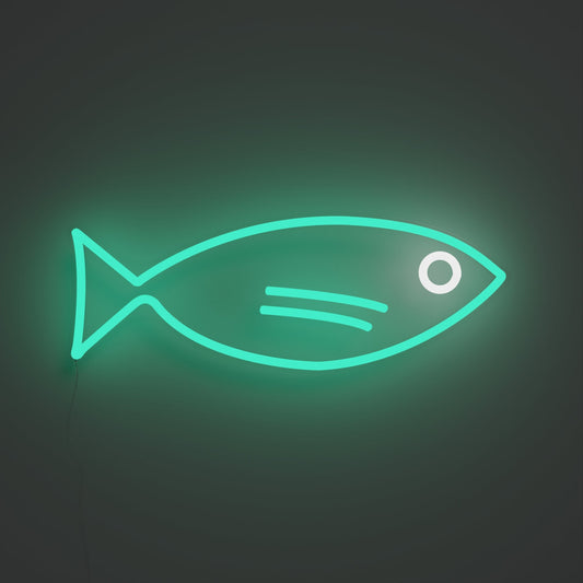 Fishy Friend Teal - Neon Tabela - Neonbir