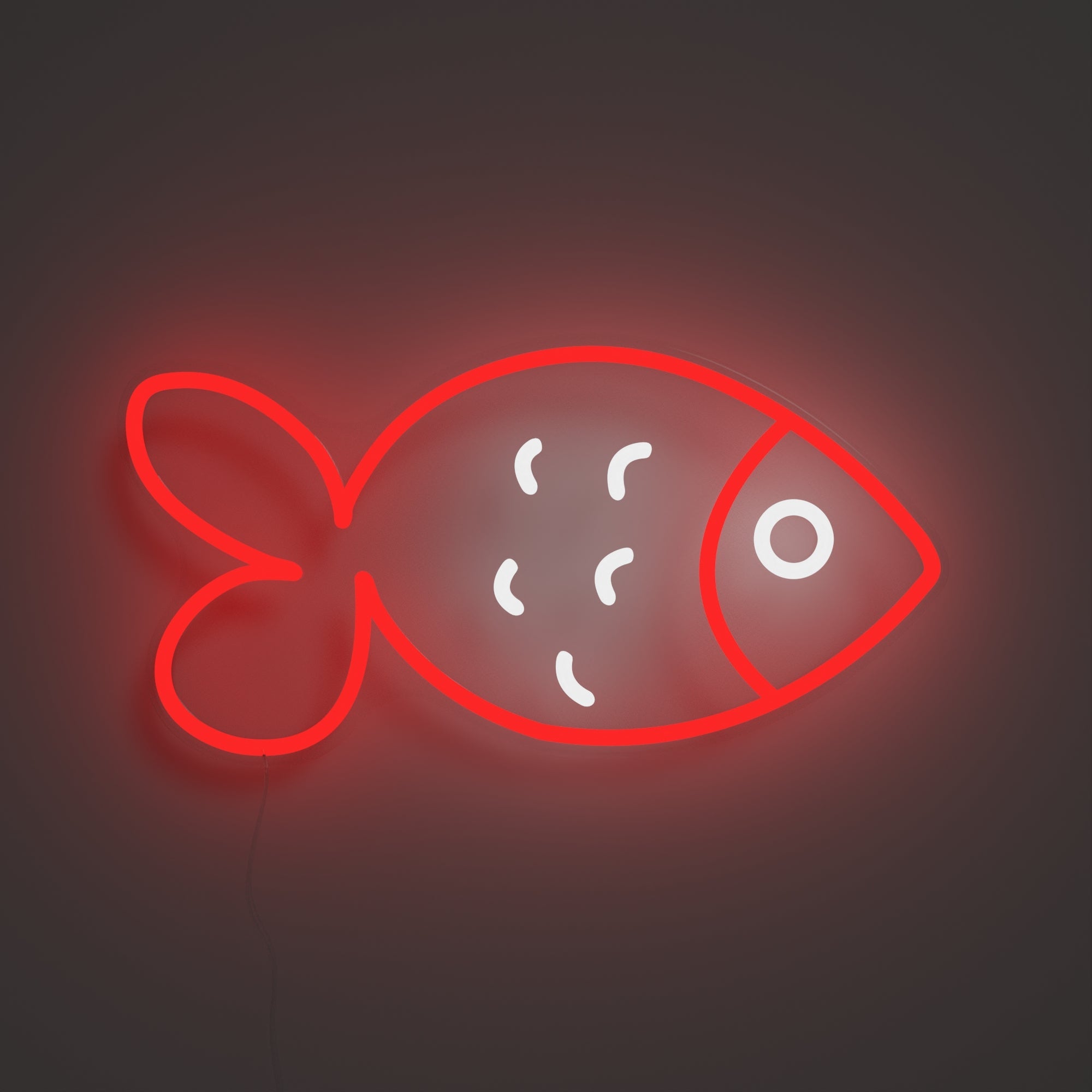 Fishy Friend Red - Neon Tabela - Neonbir