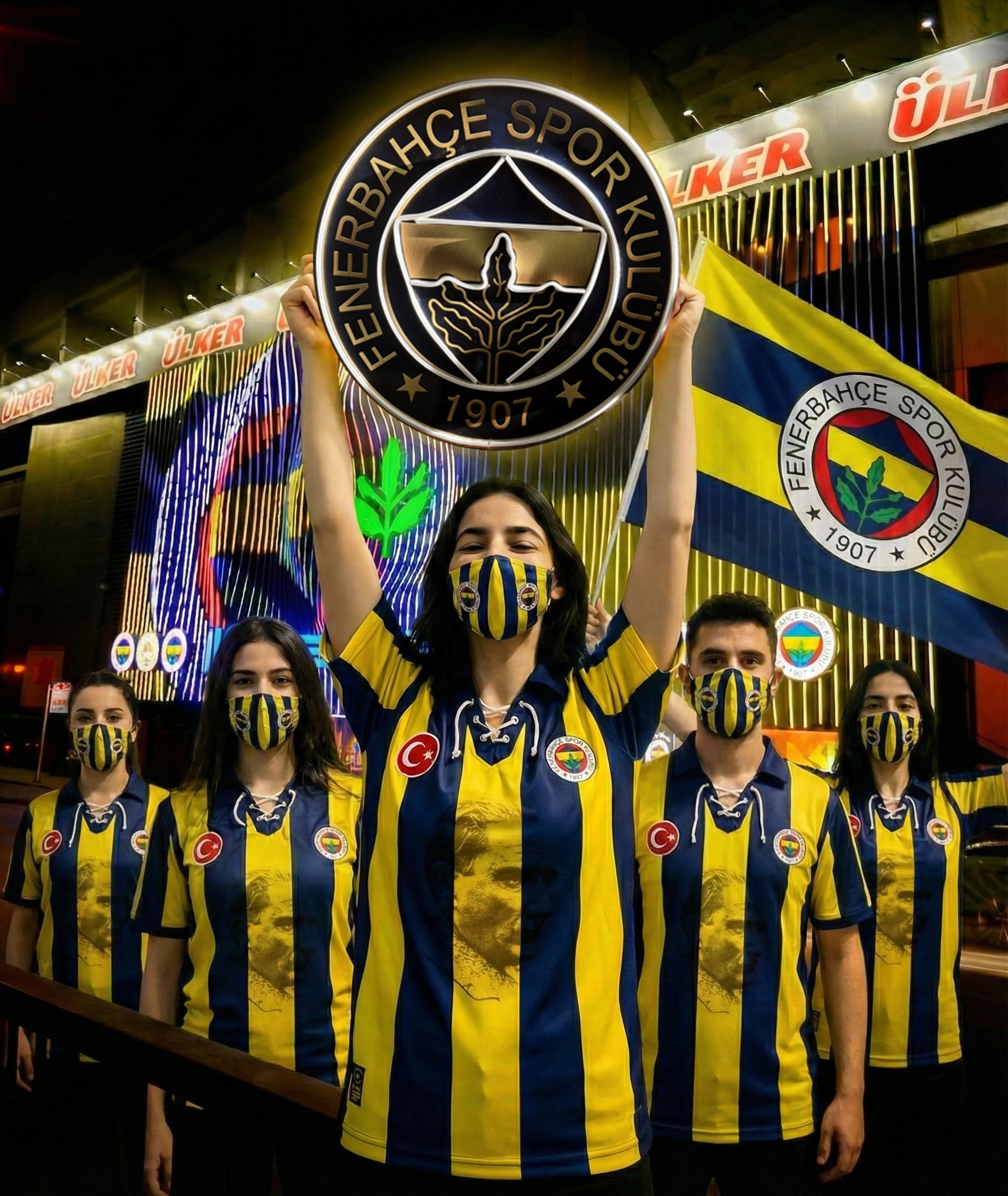 Fenerbahçe Premium Gold Taraftar Dekoru