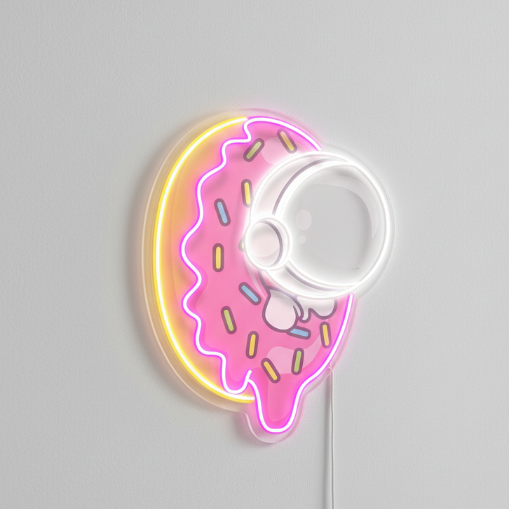 Donut Astronaut Neon Tabela