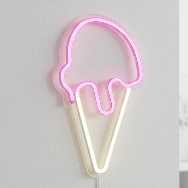 Dondurma Figürü Neon Tabela