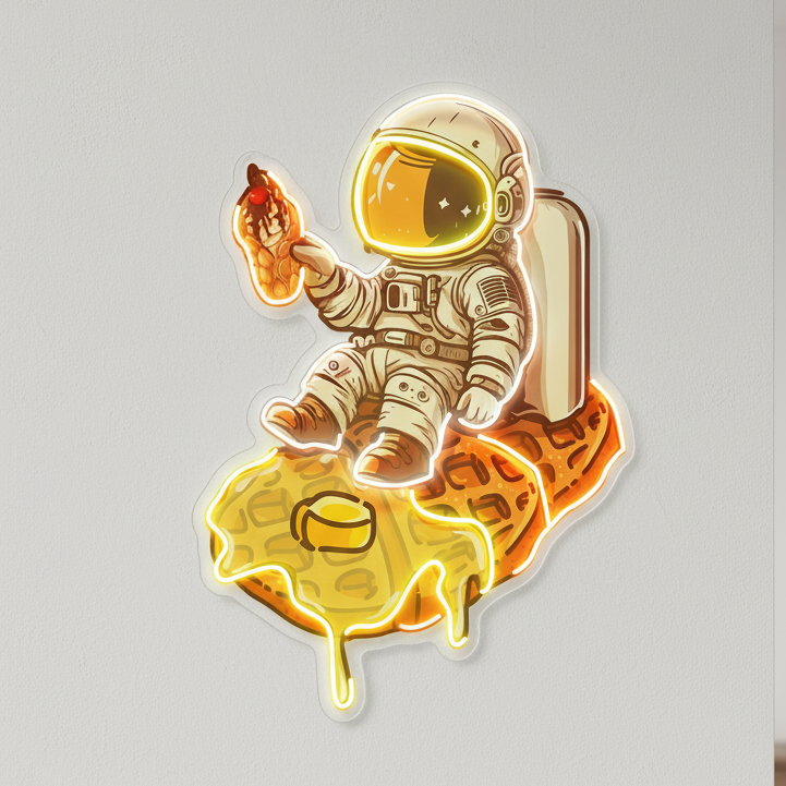 Astronot Waffle Neon Tabela