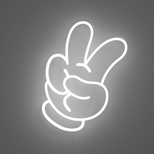 Glove Peace (Large version) by Yellowpop, Neon Tabela - Neonbir