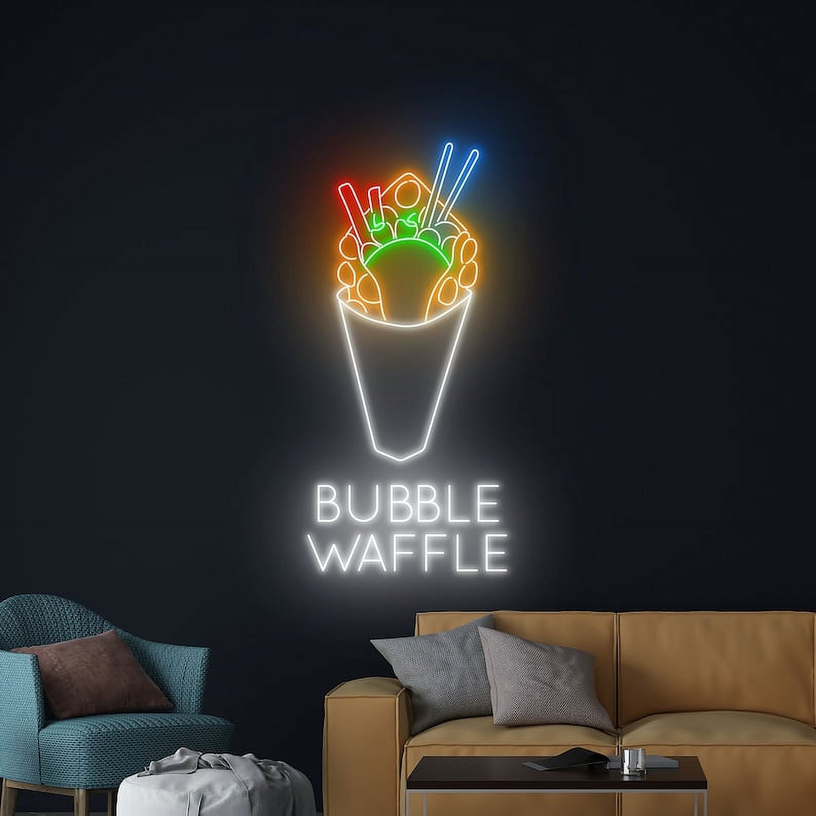 Bubble Waffle Neon Tabela