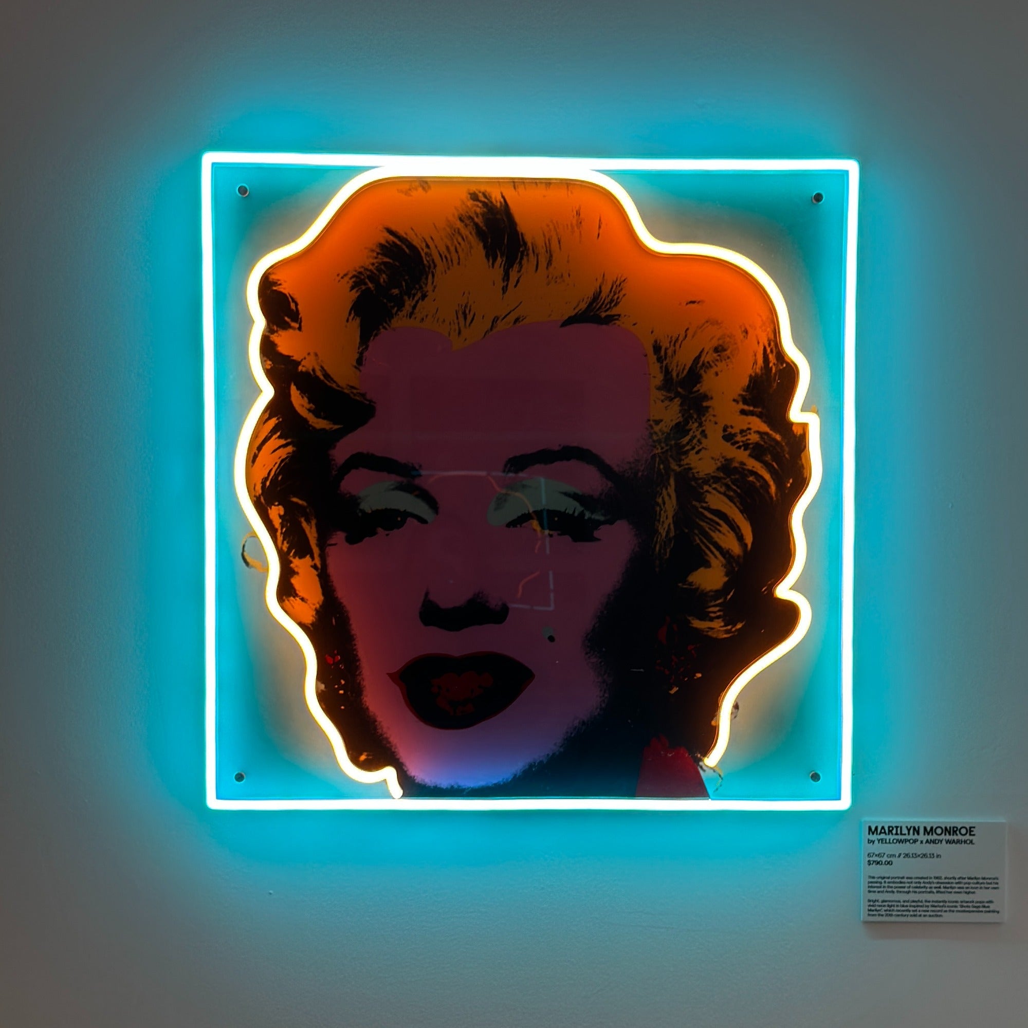 Marilyn Monroe Large by Andy Warhol - Neon Tabela - Neonbir