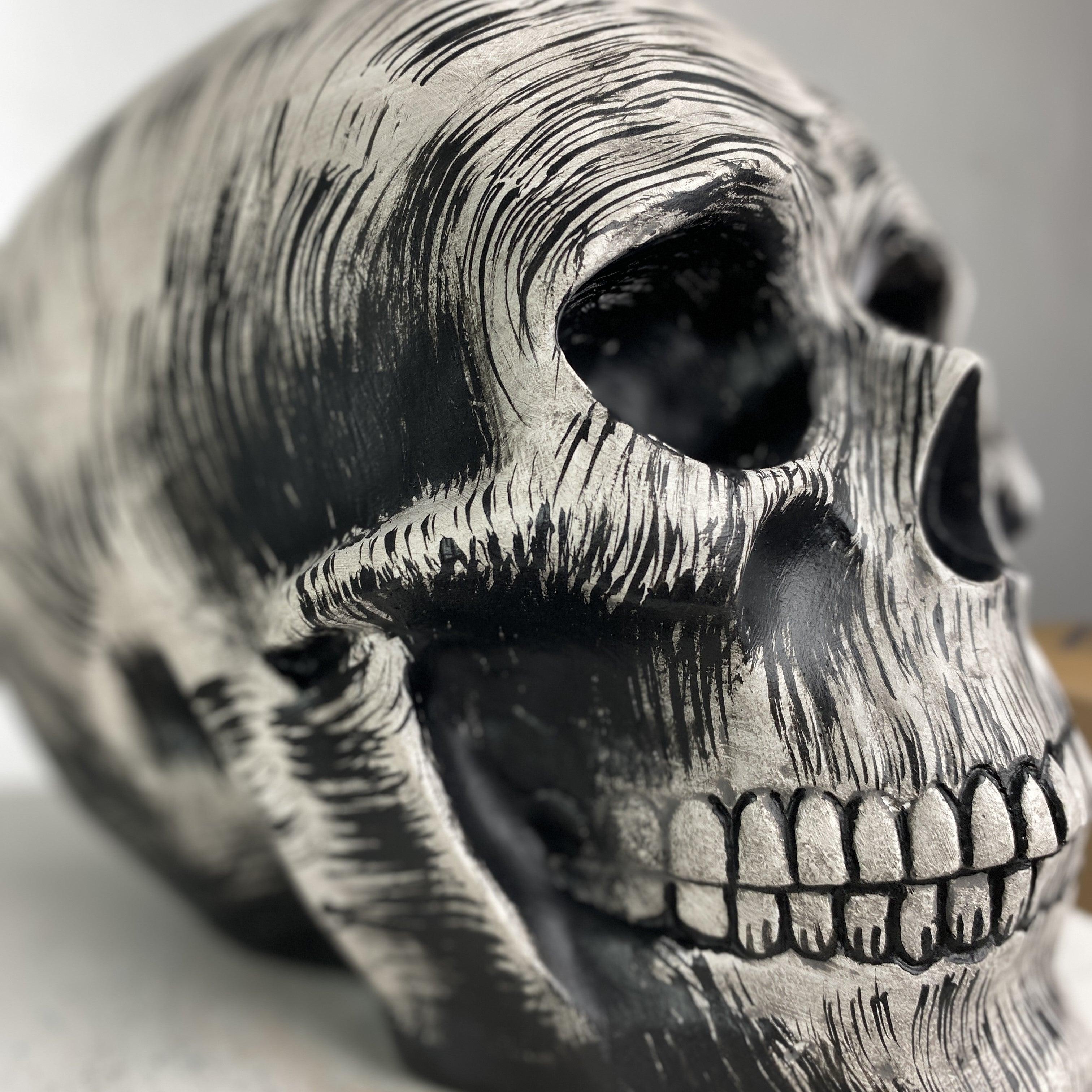 Skull Grave Heykel