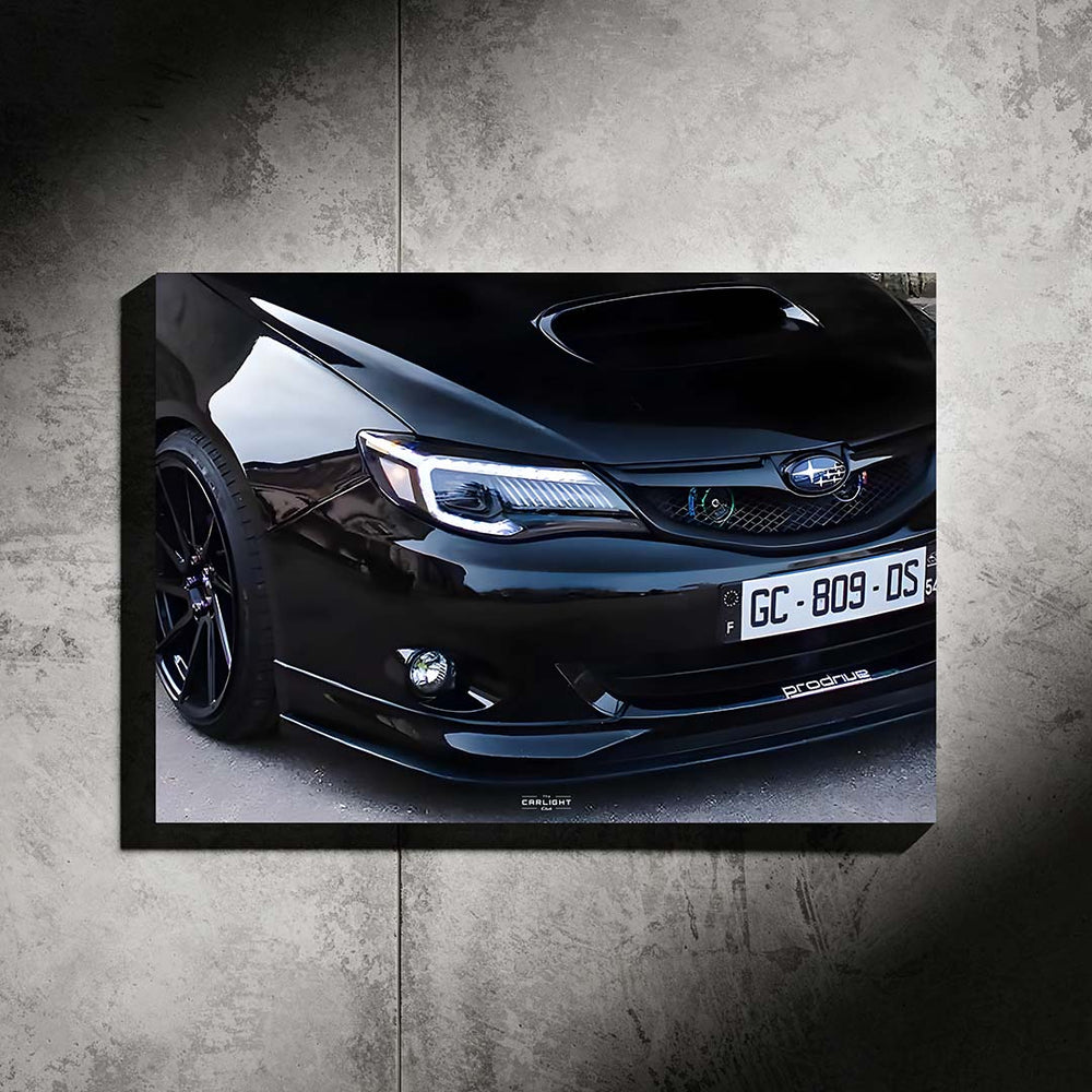 Subaru Impreza 10 Prodrive Araba Poster (Neon)