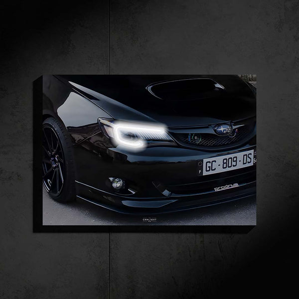 Subaru Impreza 10 Prodrive Araba Poster (Neon)