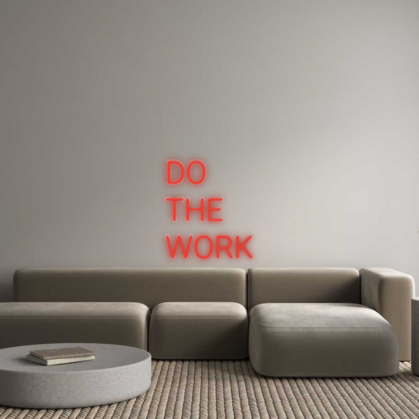Özel Tasarım : DO THE WORK