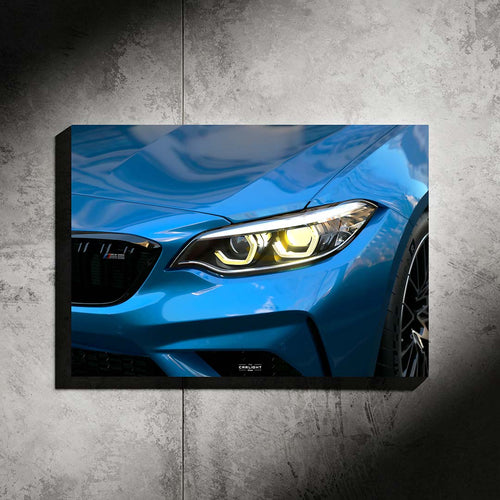 BMW M2 Competition Araba Poster (Neon)