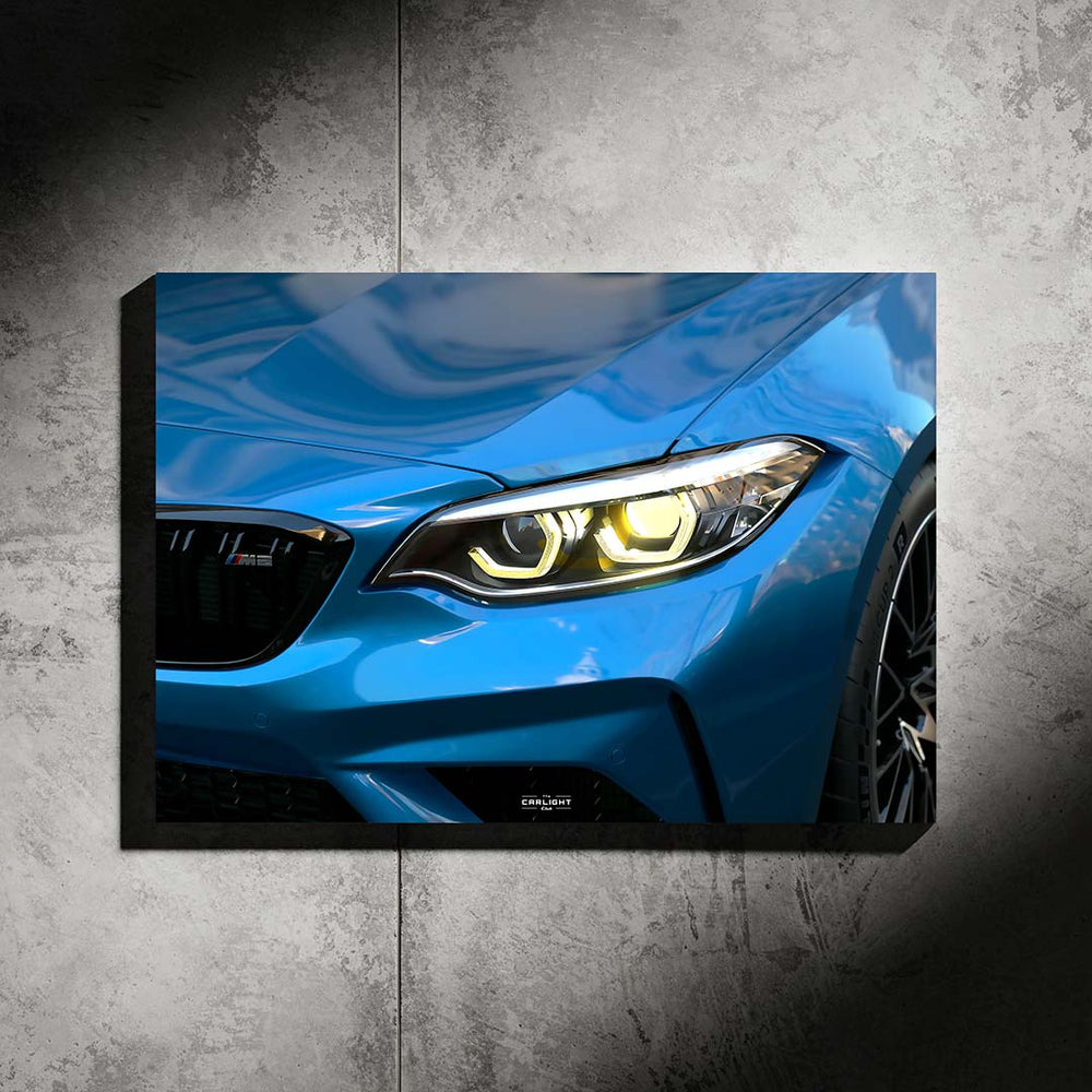 BMW M2 Competition Araba Poster (Neon)