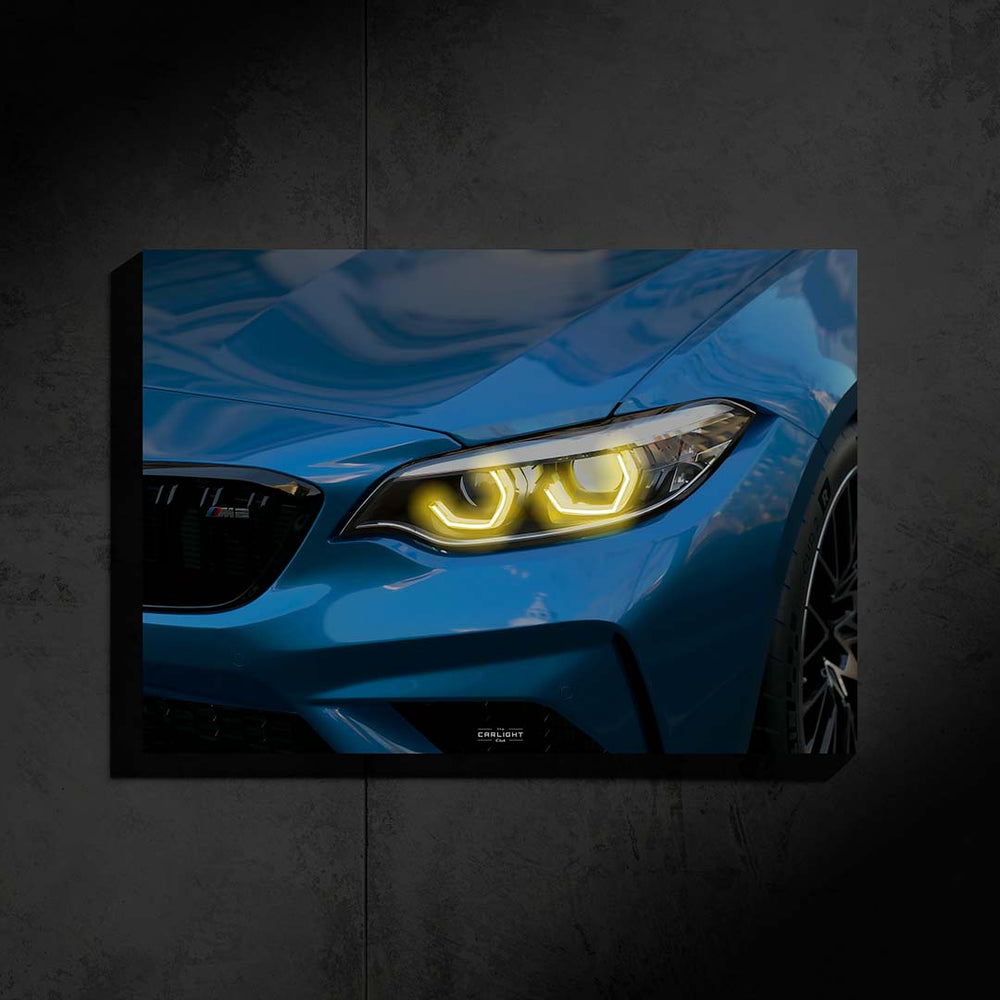 BMW M2 Competition Araba Poster (Neon)