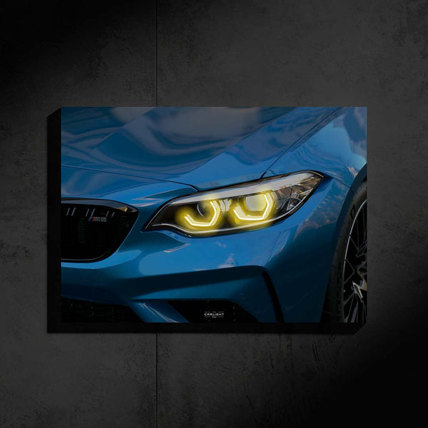 BMW M2 Competition Araba Poster (Neon)