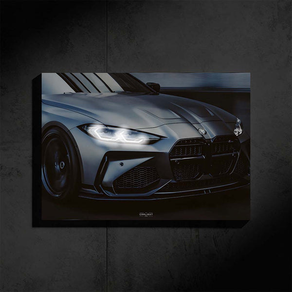 MW M4 Competition Araba Poster (Neon)