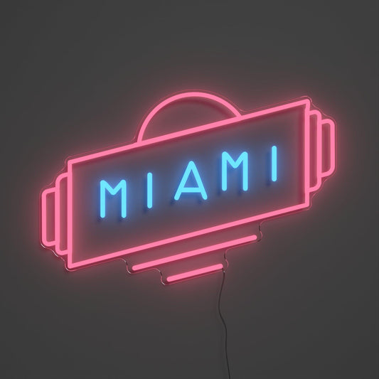 Miami, Neon Tabela - Neonbir