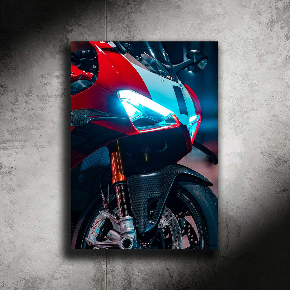 Ducati Panigale V4 Araba Poster (Neon)