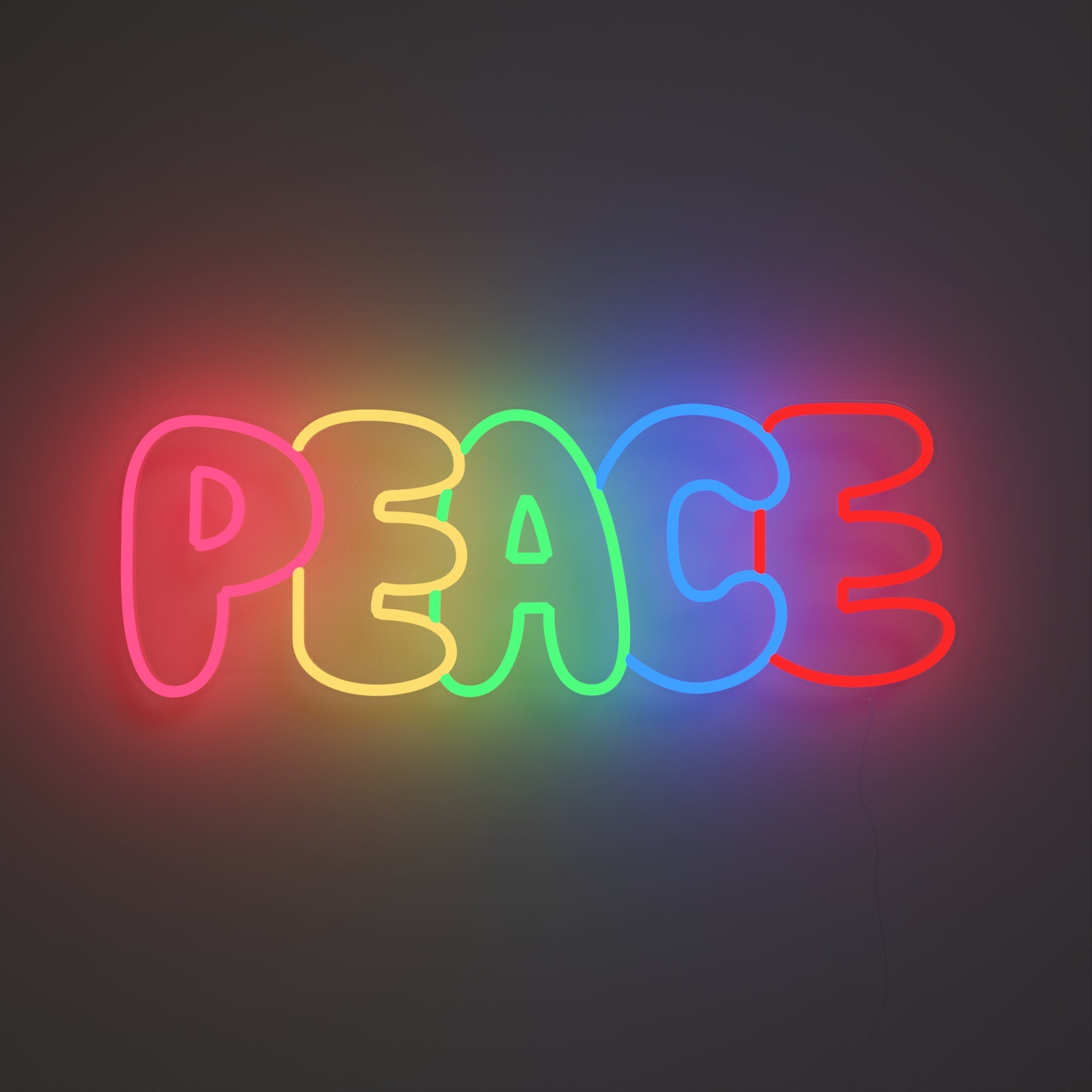 PEACE - Neon Tabela - Neonbir