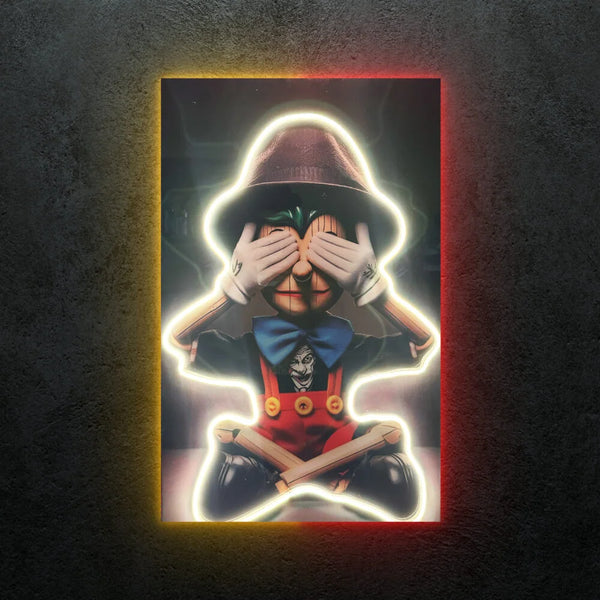 Pinocho Neon Tablo