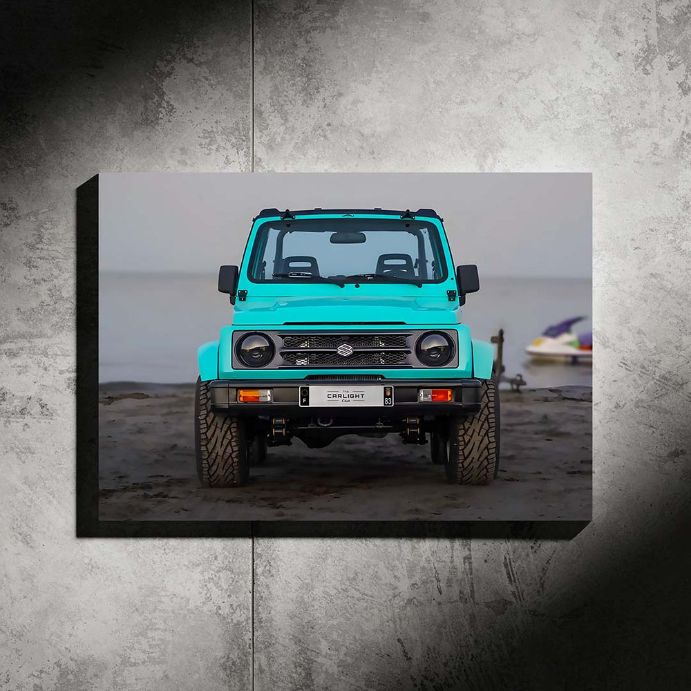 Suzuki Samurai Araba Poster (Neon)