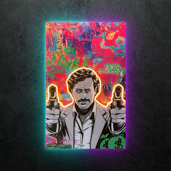 Pablo Escobar Neon Tablo