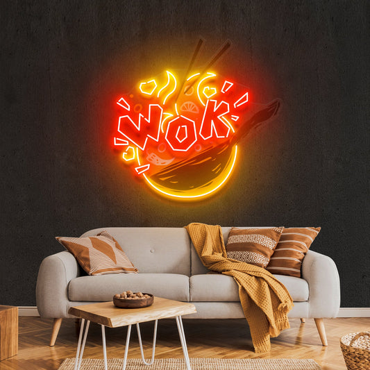 Wok Artwork Led Neon Sign Light - Neonbir