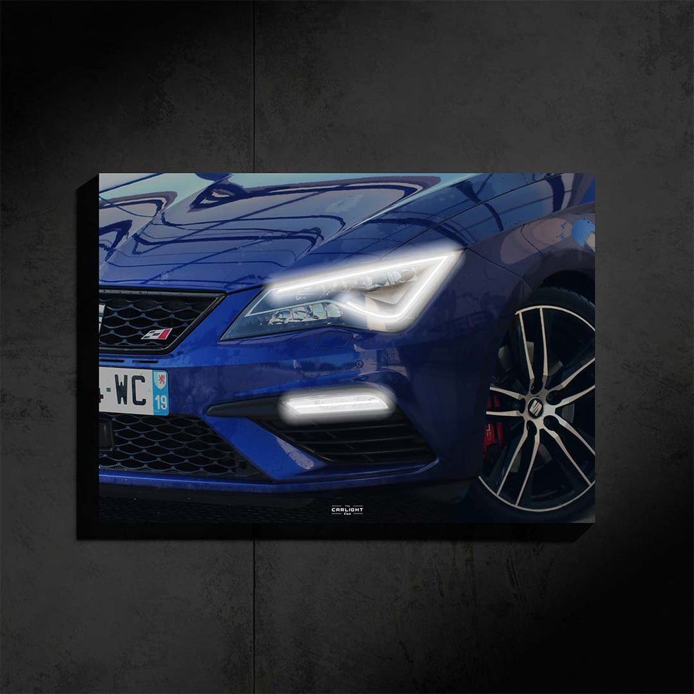 Seat Leon Cupra Araba Poster (Neon)