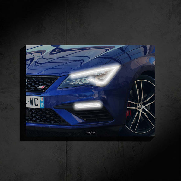 Seat Leon Cupra Araba Poster (Neon)