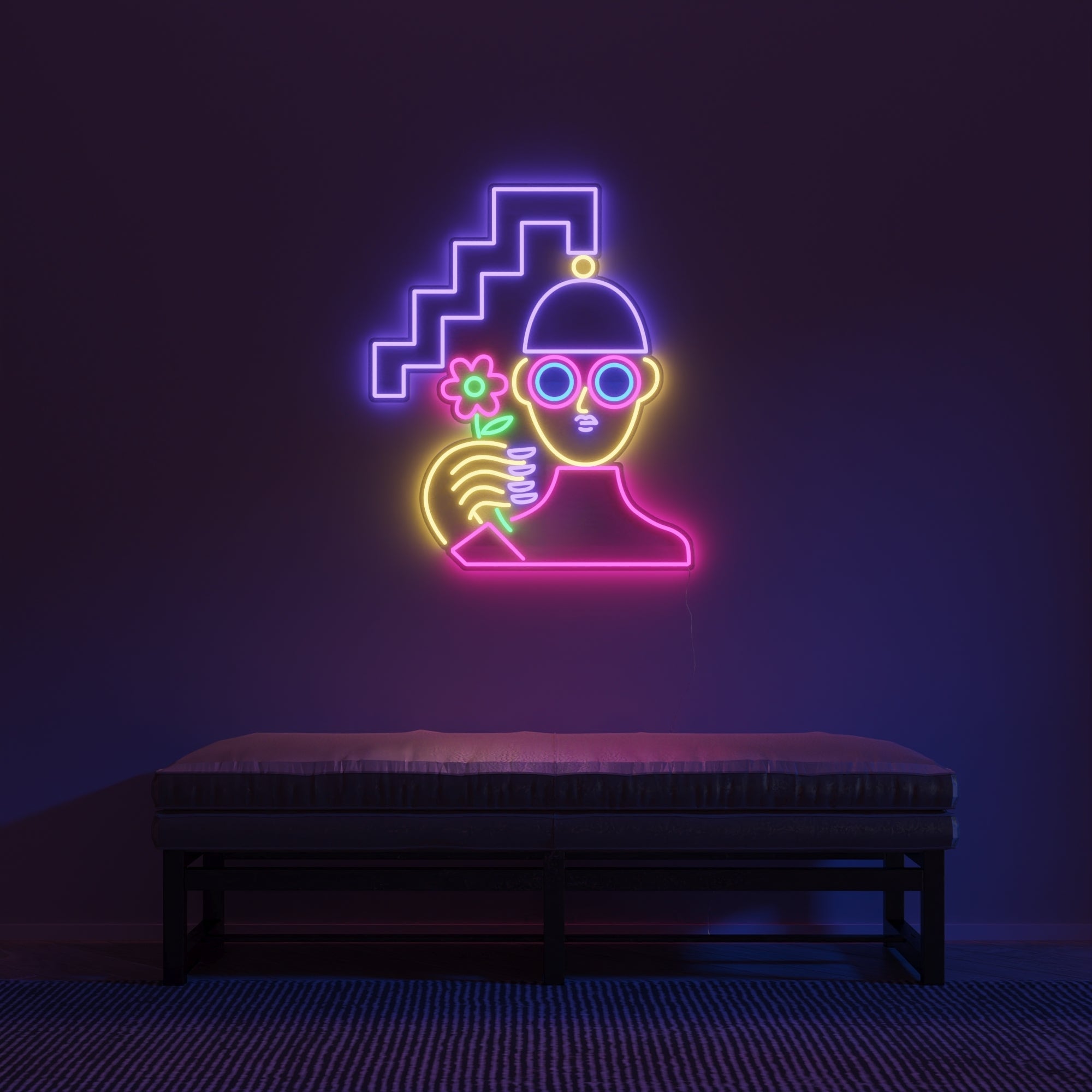 Zig Zag Girl by Emily Eldridge - Neon Tabela - Neonbir