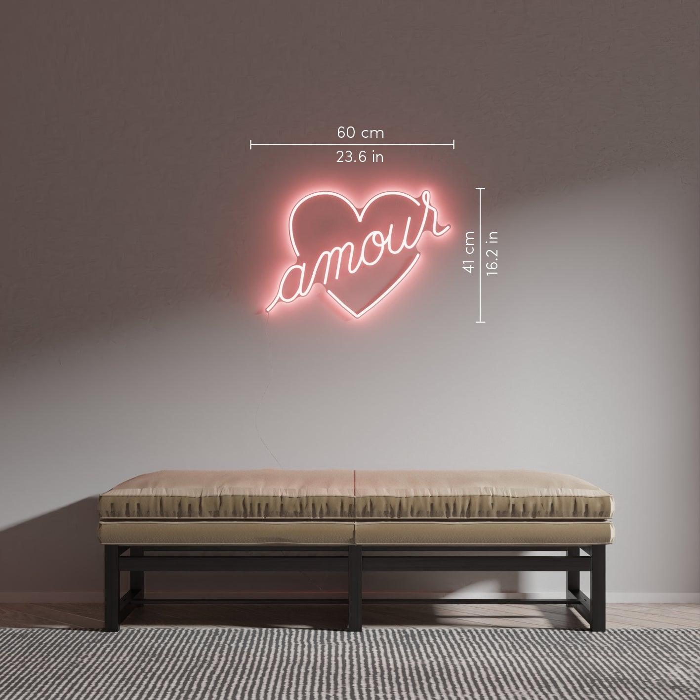 Amour by Jean André, Neon Tabela - Neonbir