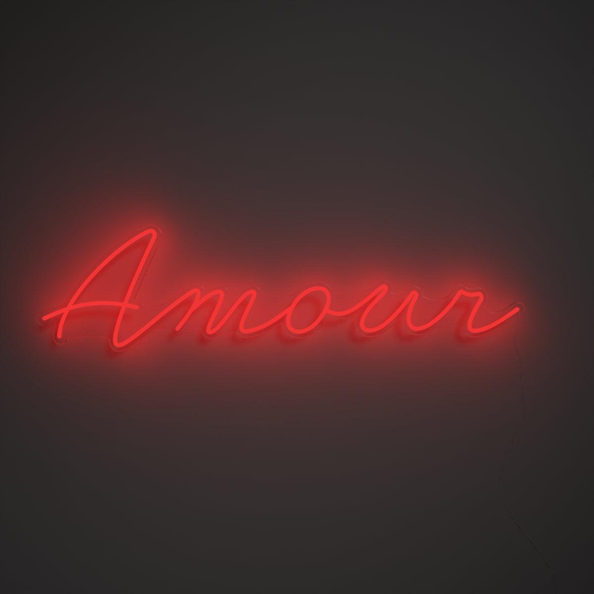 Amour Cursive - Neon Tabela - Neonbir