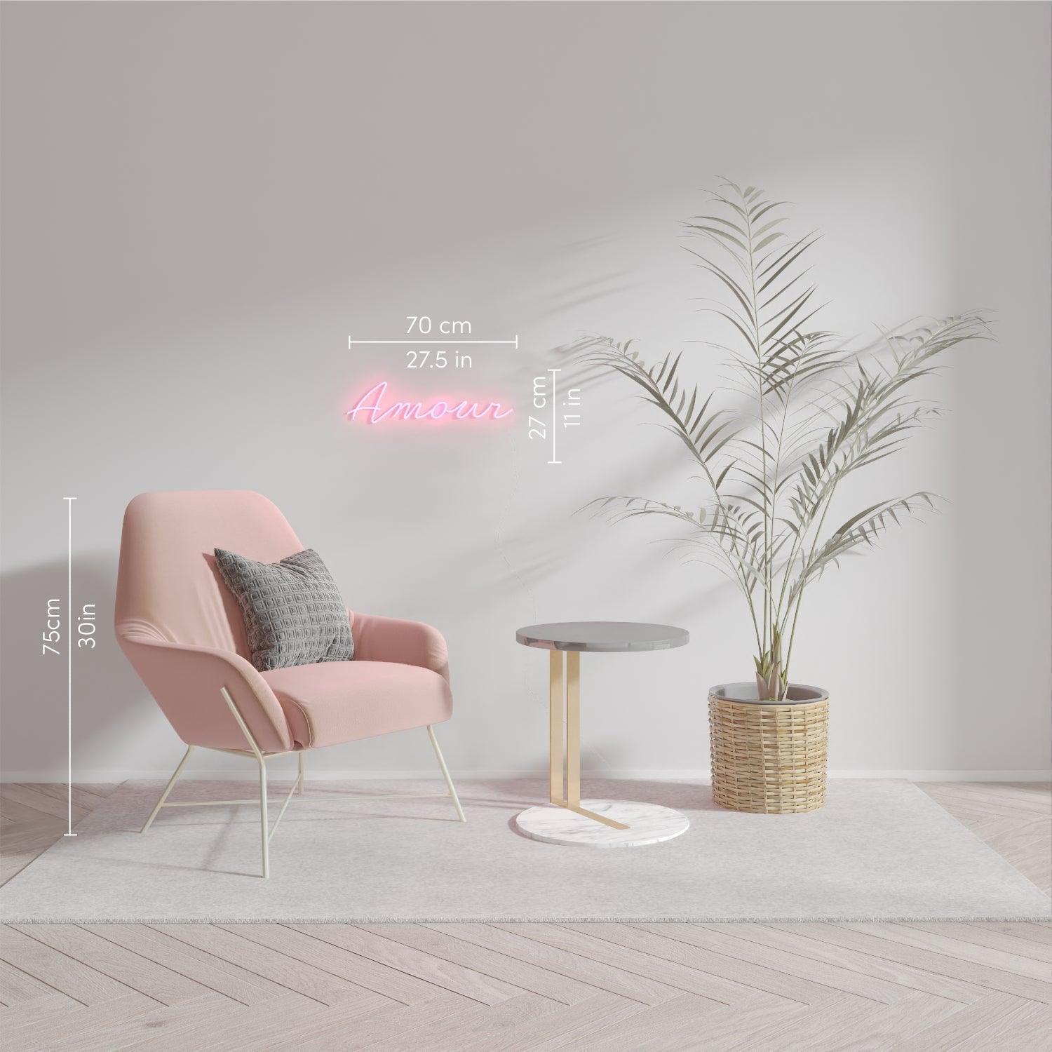 Amour Cursive - Neon Tabela - Neonbir