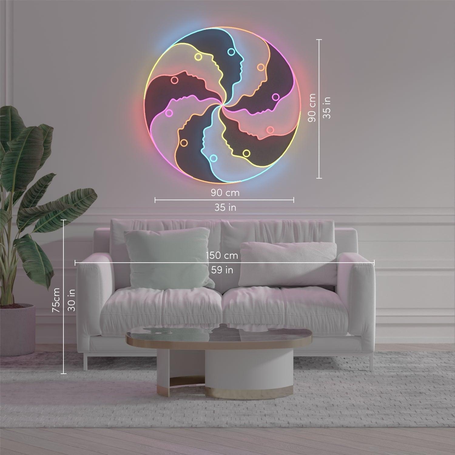 Atlas Round by Jonathan Adler, Neon Tabela - Neonbir