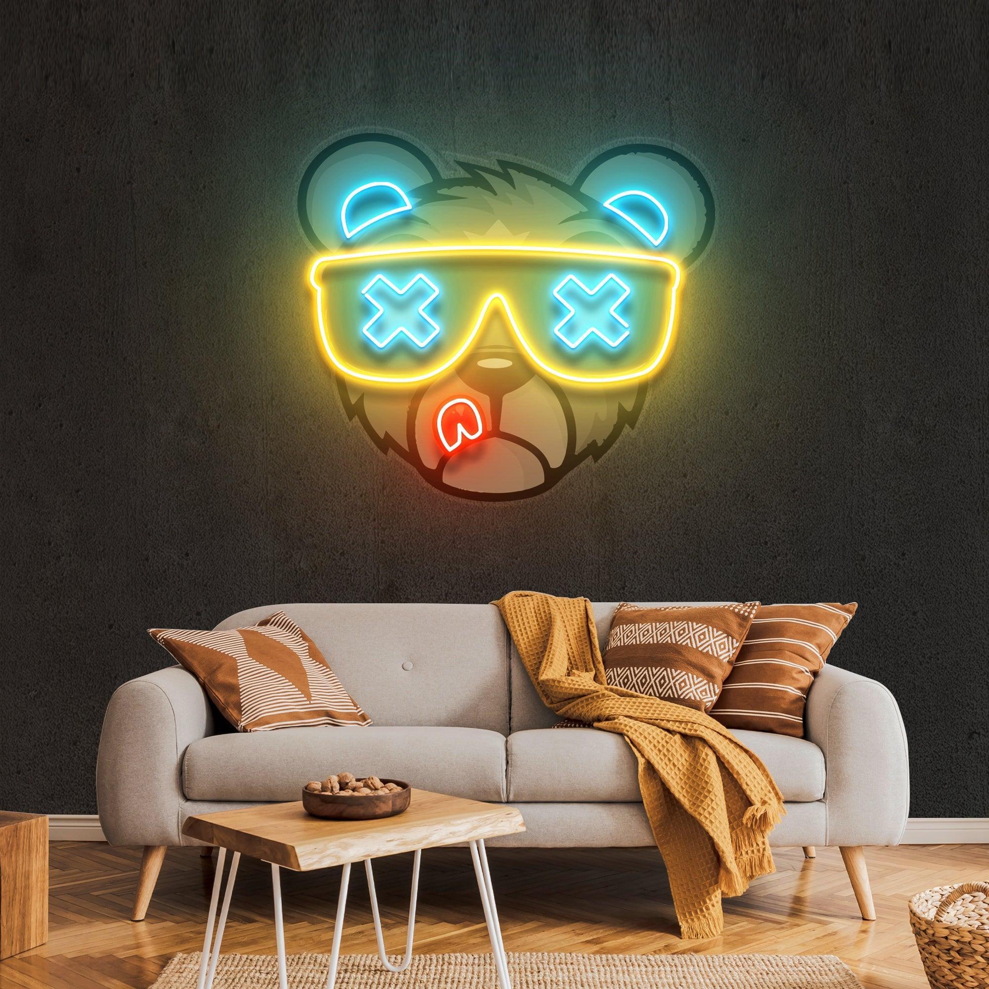 Bear Neon Artwork Led Neon Sign Light - Neonbir