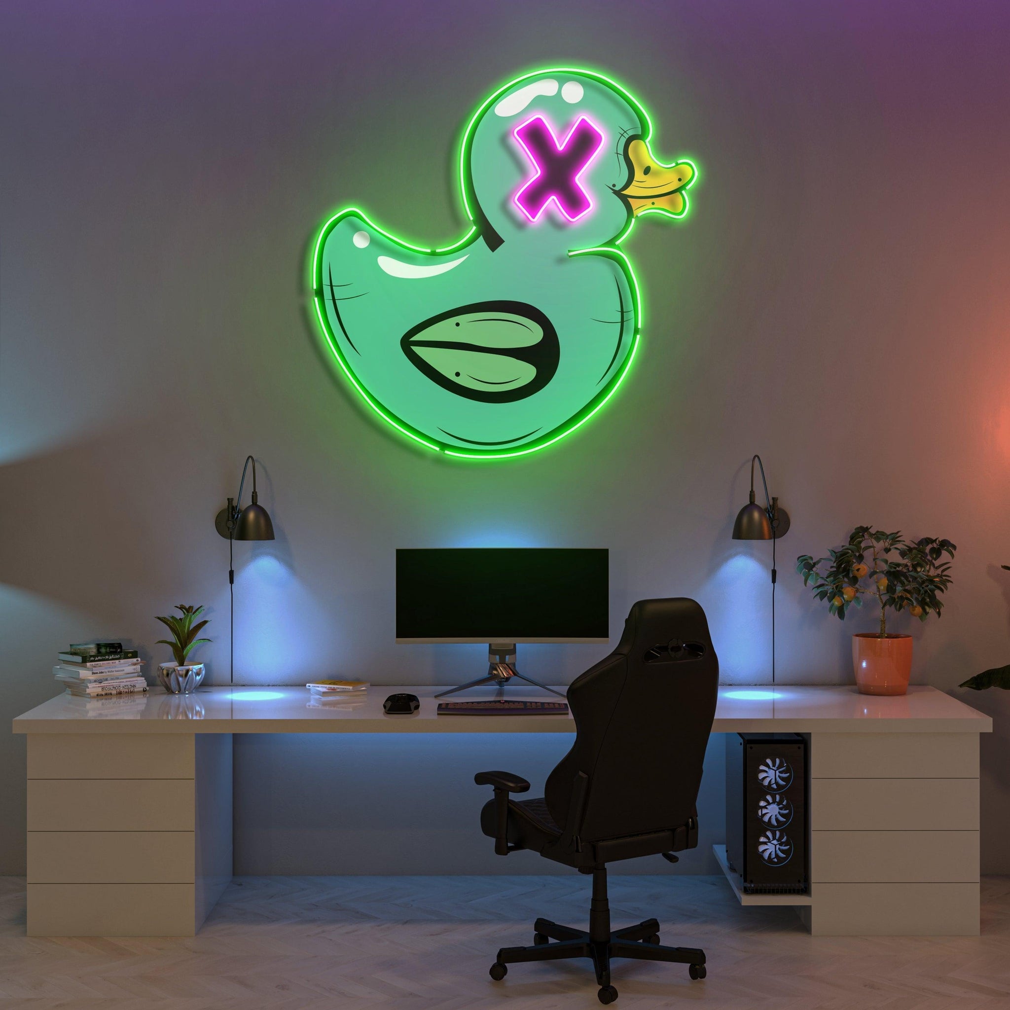 Bad duck Art Work Led Neon Sign Light - Neonbir