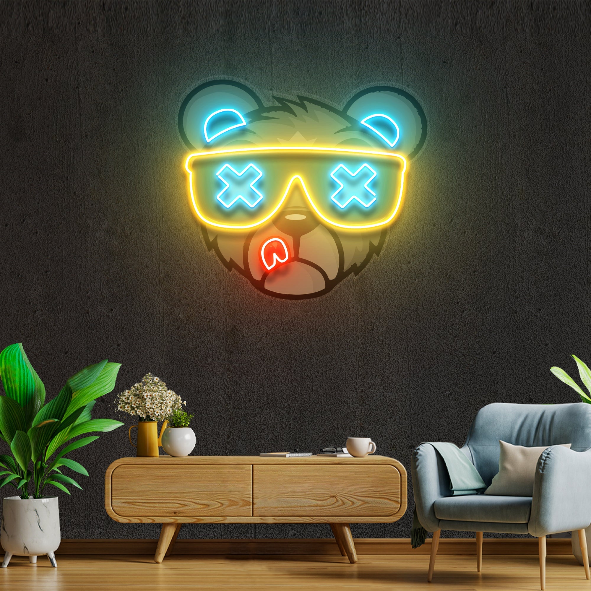 Bear Neon Artwork Led Neon Sign Light - Neonbir