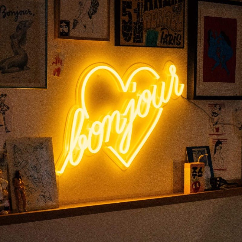 Bonjour by Jean André, Neon Tabela - Neonbir