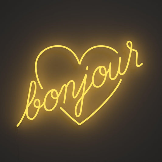 Bonjour by Jean André, Neon Tabela - Neonbir