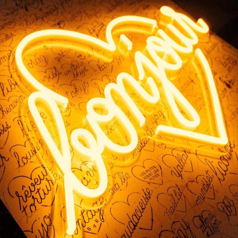 Bonjour by Jean André, Neon Tabela - Neonbir