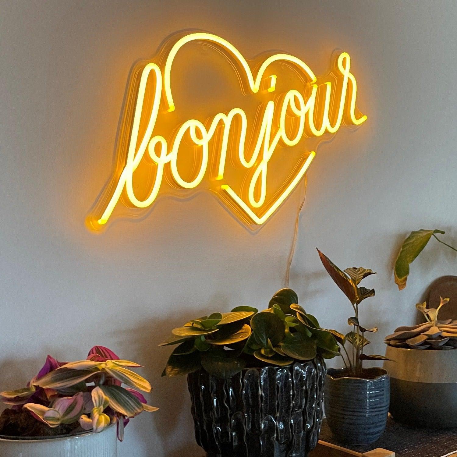 Bonjour by Jean André, Neon Tabela - Neonbir