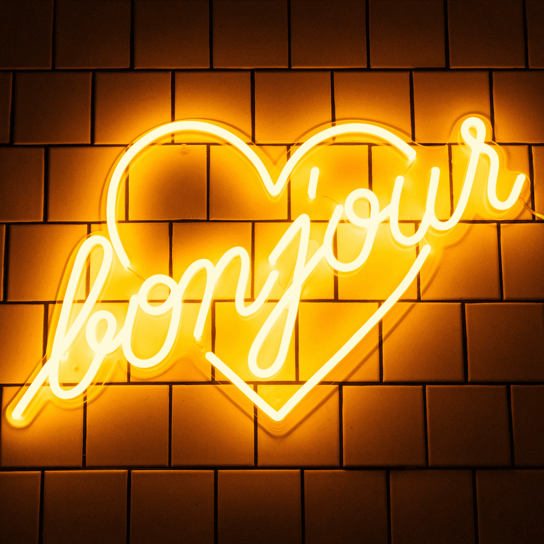 Bonjour by Jean André, Neon Tabela - Neonbir
