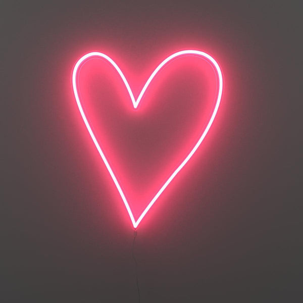 Büyük Büyük Kalp - Neon Tabela