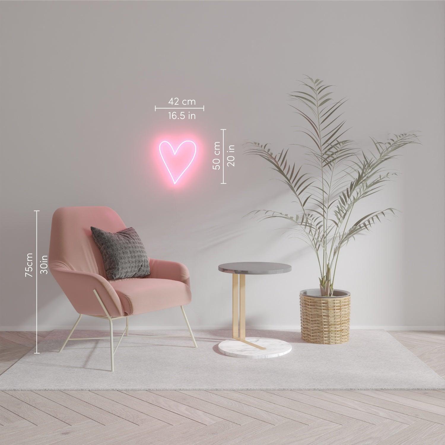 Big Big Heart - Neon Tabela - Neonbir