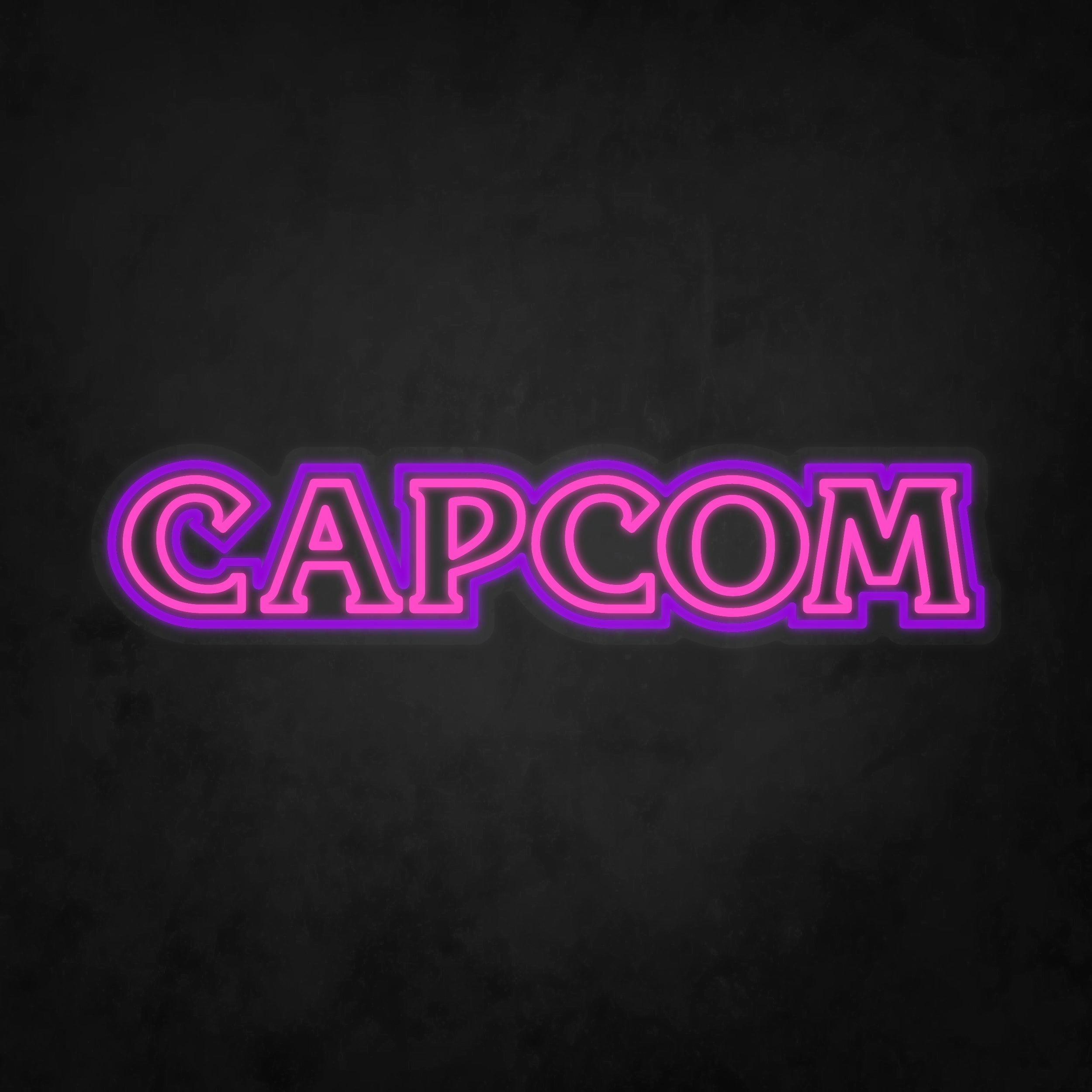 Capcom Logo Neon Tabela - Neonbir