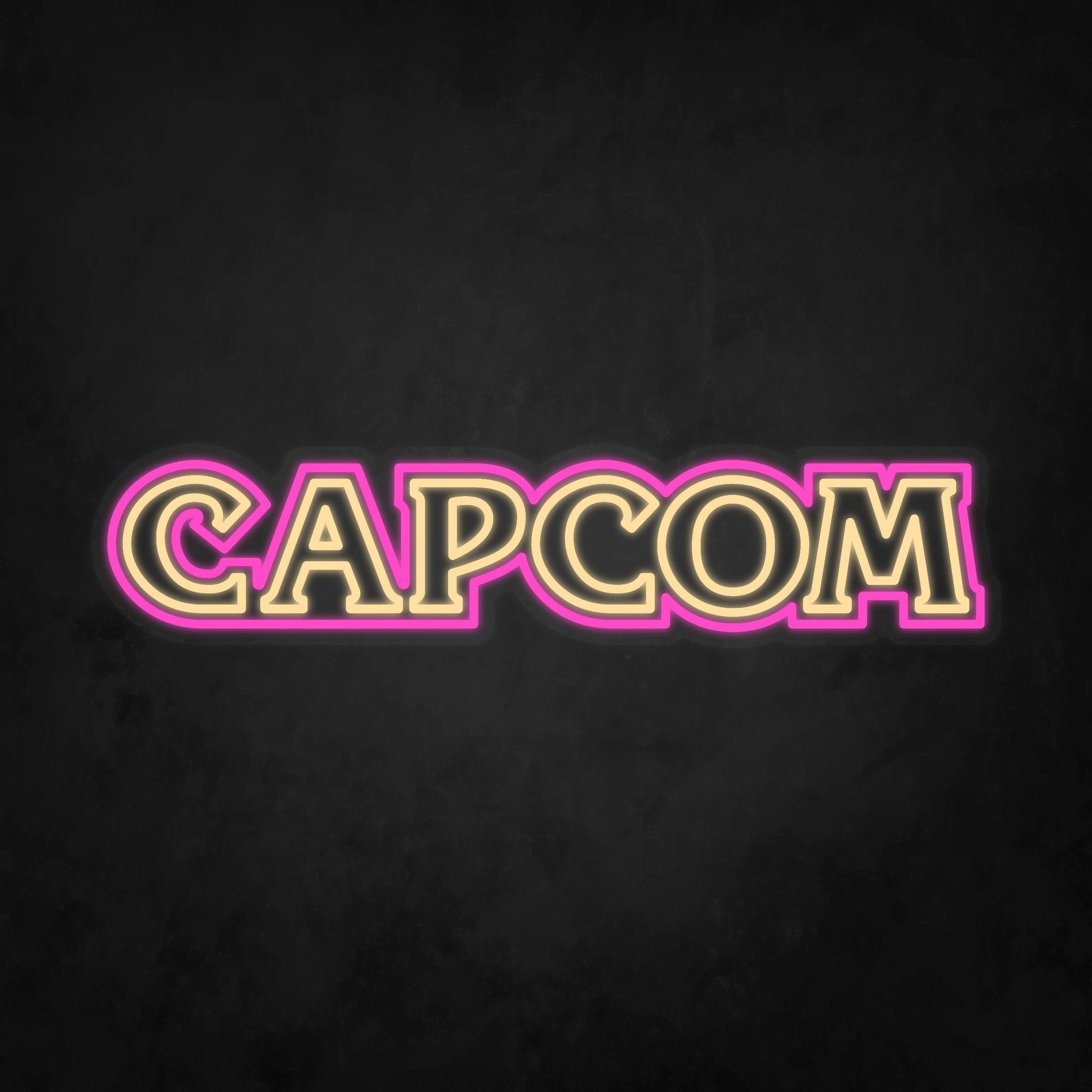 Capcom Logo Neon Tabela - Neonbir