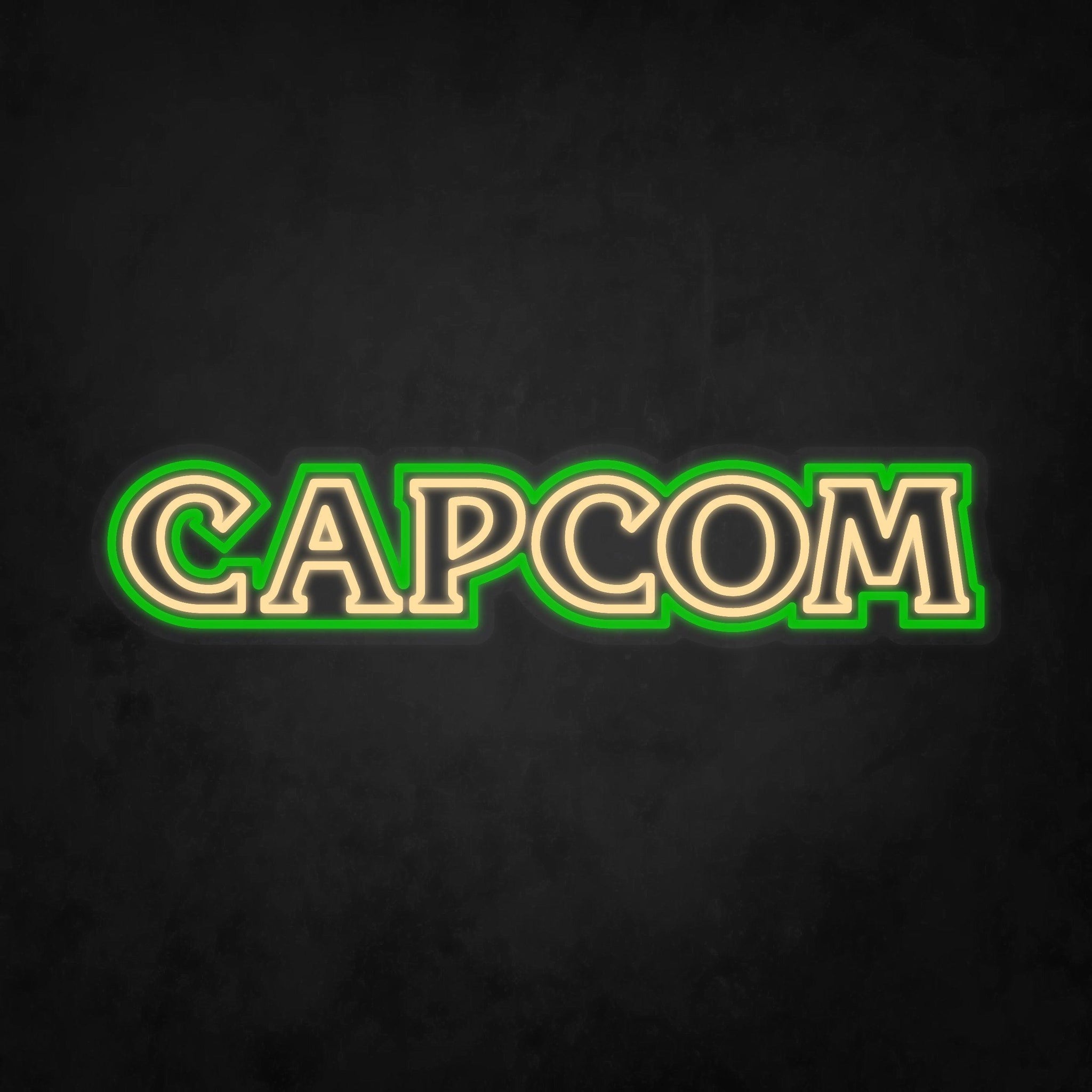 Capcom Logo Neon Tabela - Neonbir