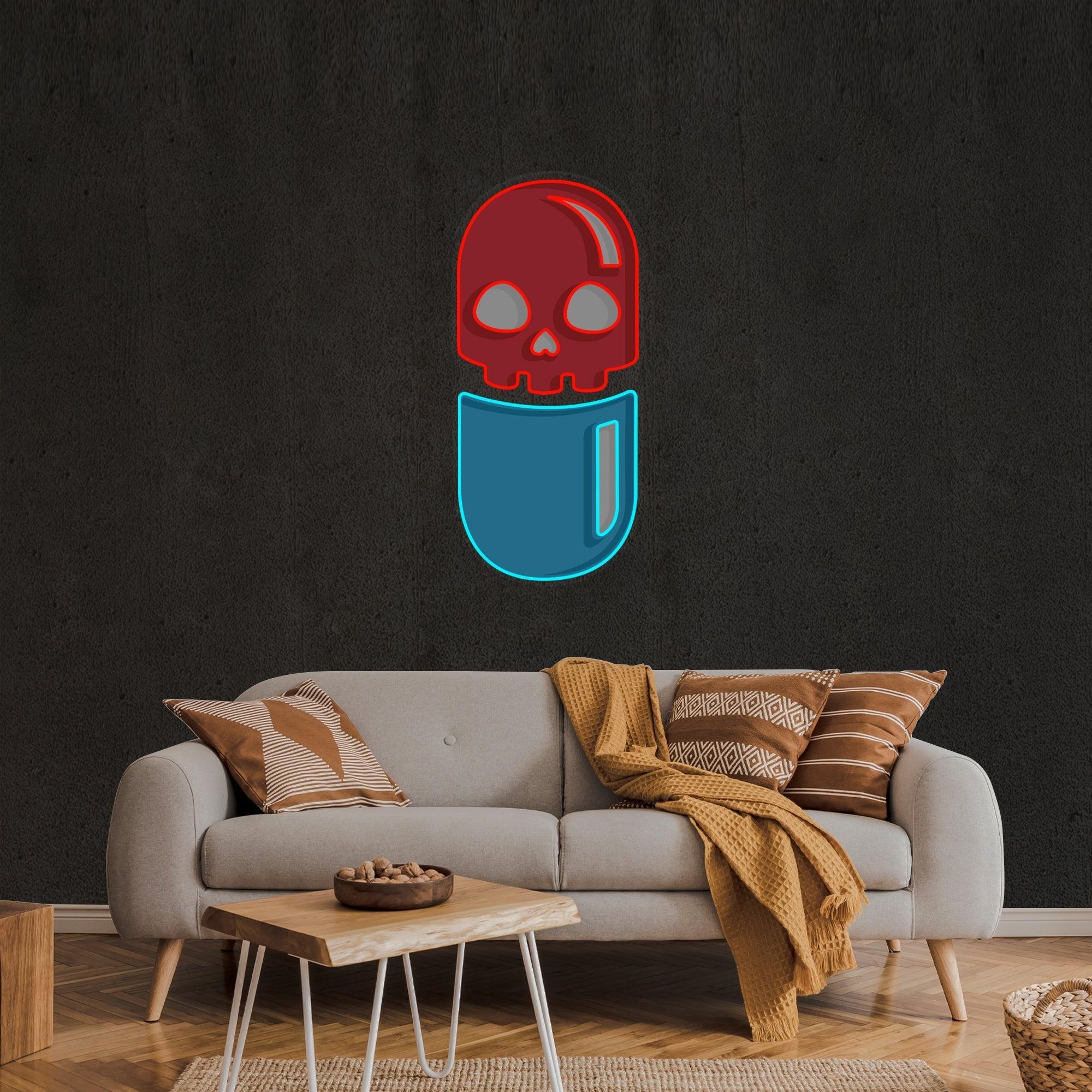 Chill Pill 2 Artwork Led Neon Sign Light - Neonbir