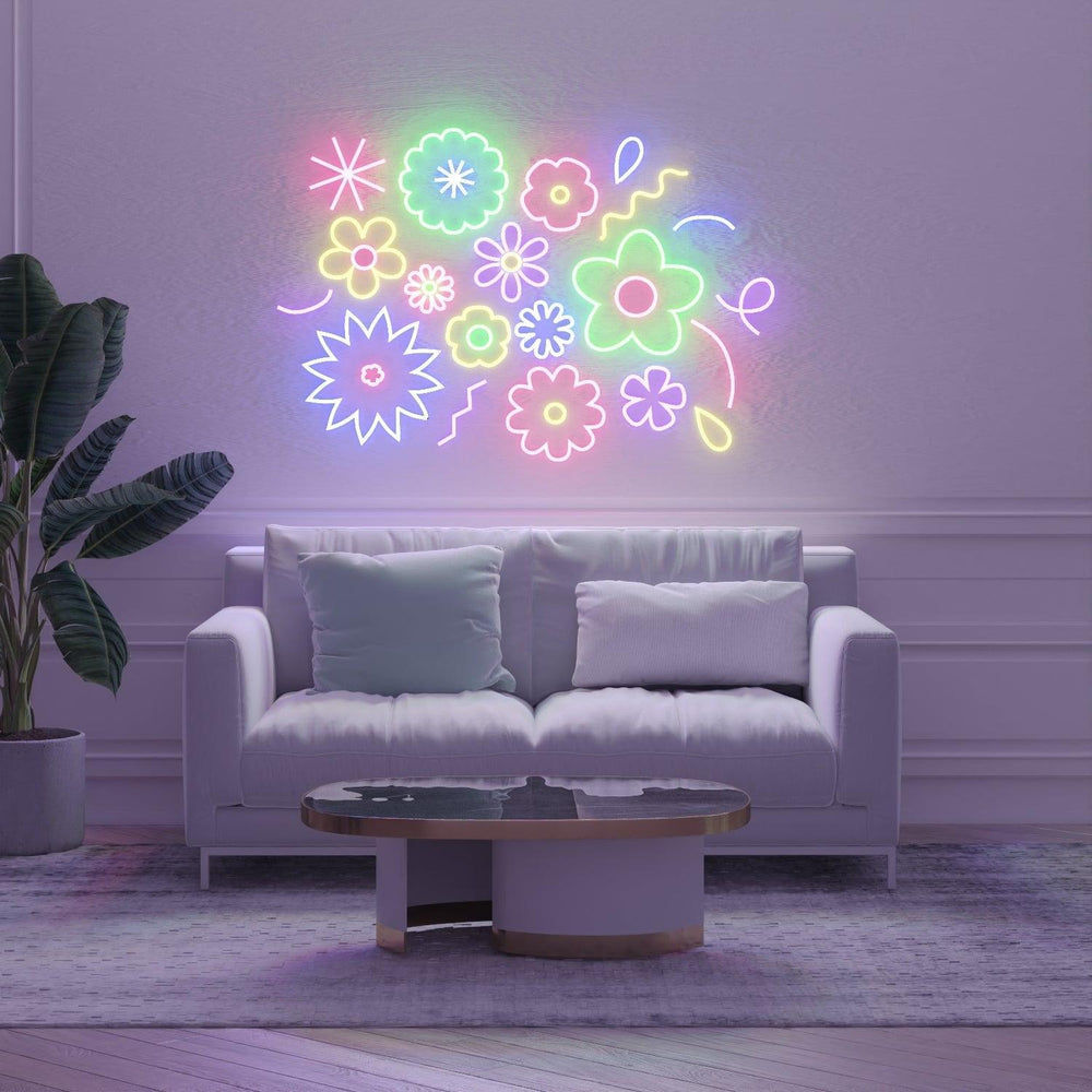 Flower Power by Emily Eldridge - Neon Tabela - Neonbir